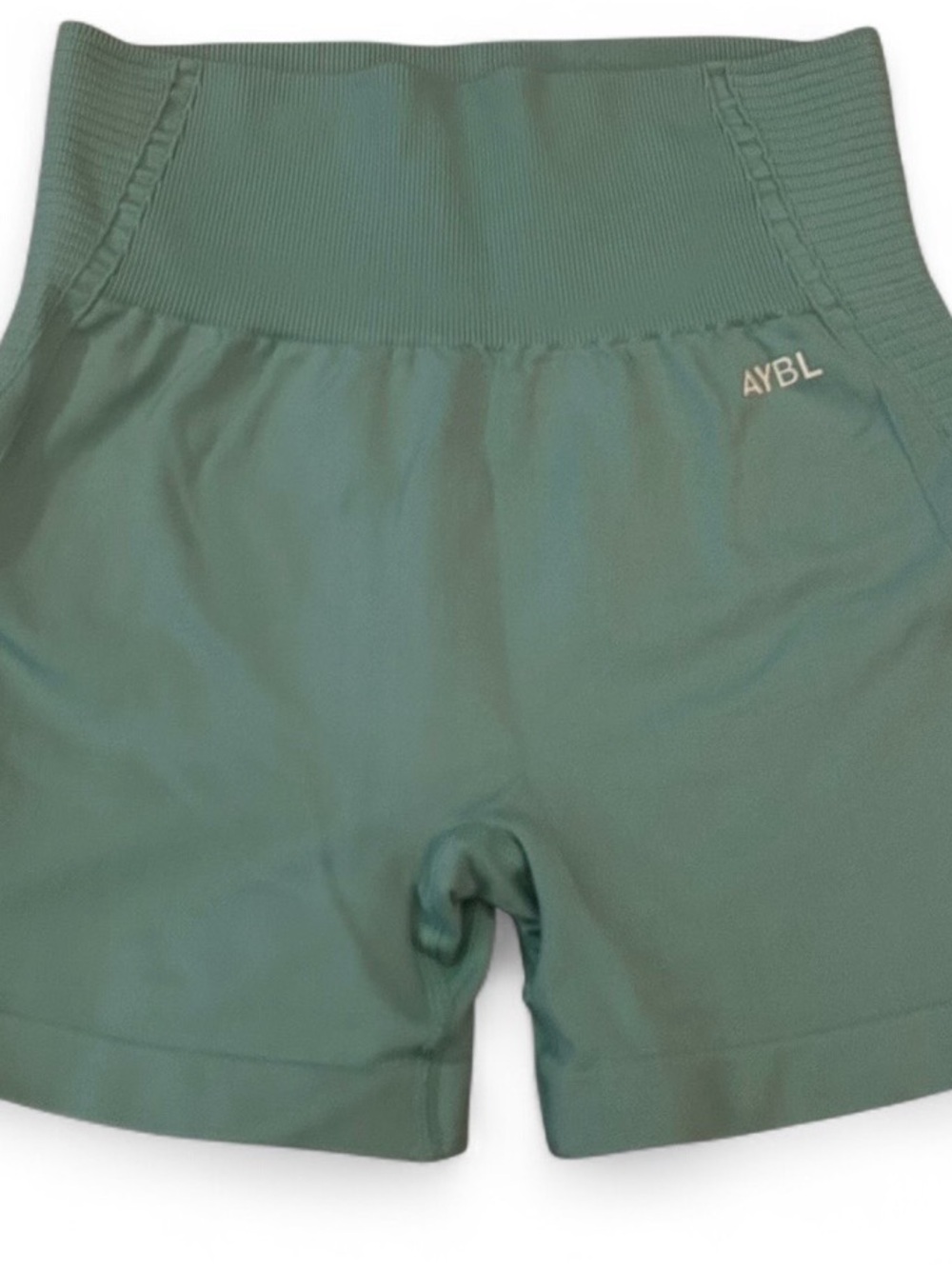 AYBL High-Waist Light Blue Women’s Workout Shorts